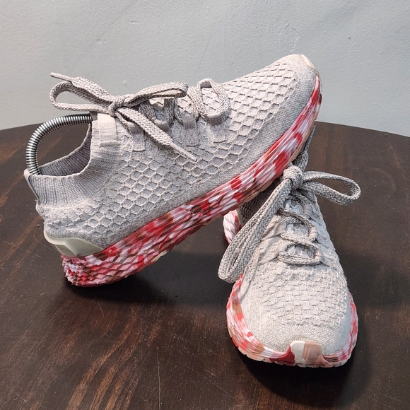 NOBULL Shoes - NOBULL Allday Knit Women's 7.5 Gray Pink Camo Atheltic Training Running Sneakers